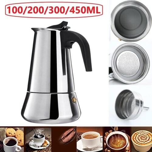 Coffee Maker Moka Percolator Pot Manual Espresso Cookers Filter Kettle Coffee Maker Coffee Pot Mocha Percolator