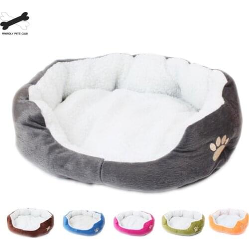 Pet bed Pet nest dog warm lamb velvet kennel removable pet nest supplies dog house