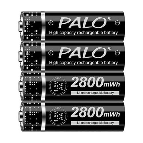 1.5V AA lithium battery 2800mWh stable voltage rechargeable battery AA 1.5V lithium ion battery for shaver, toy, camera