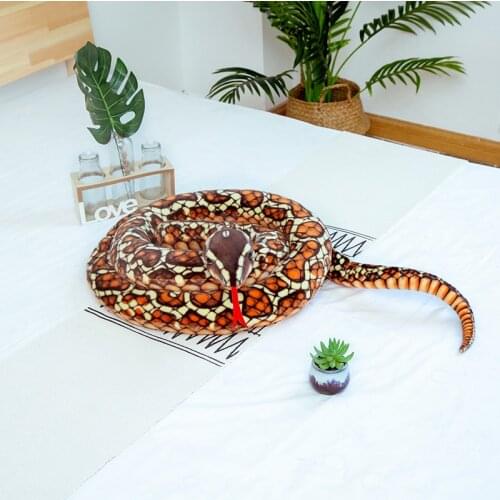 Lovely Simulation Snake Plush toys Giant Snake Cobra animals python Soft Stuffed Dolls Bithday Gifts Childrens toys Home Decor