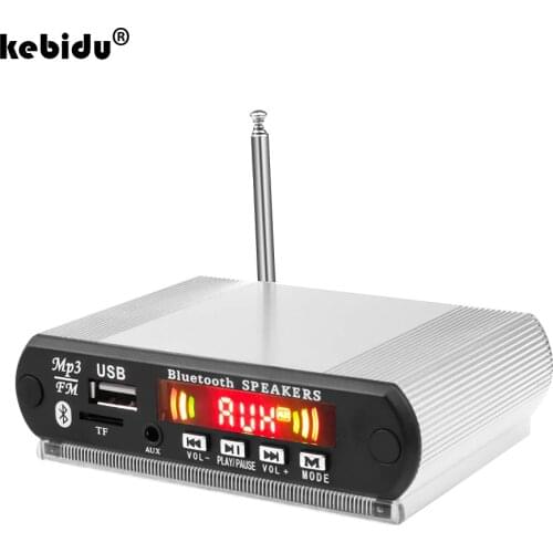 12V Bluetooth module 5V MP3 Decoder Board Color Screen Recording Card Reader audio accessories Handsfree with MIC FM TF USB AUX