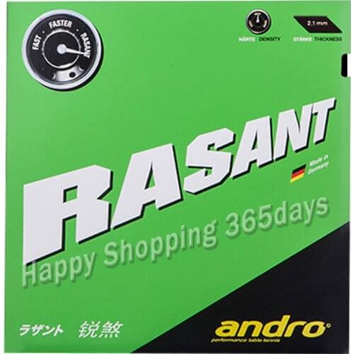 Andro RASANT Pimples In Table Tennis Rubber Pips-In Ping Pong Sponge Tenis De Mesa