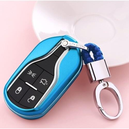 New Soft TPU Car Key Case Shell For Maserati Levante Ghibli Quattroporte Granturismo Car Smart Key Bag Cover Interior Accessorie