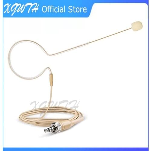 Single Ear Earset Hanging Headset Headworn Microphone Condenser Omnidirectional Mic for Sennheiser Wireless System Bodypack 3.5