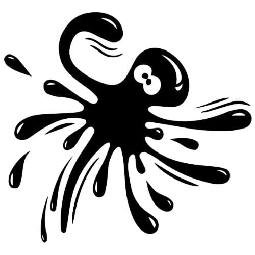 Creative Ink Octopus Graphic Auto Sticker PVC Fashion Personality Car Window Decoration Car Decal Customizable Colors