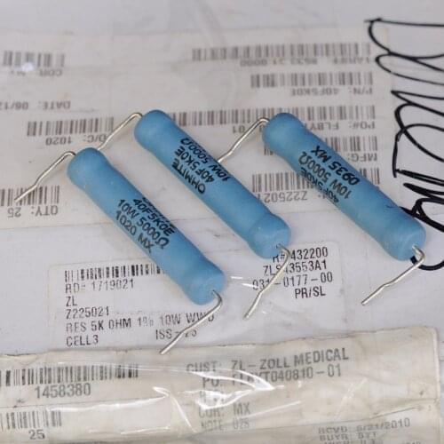 Original new 100% advanced writing resistance 10W 5K 5000R volume 8.5*45mm 1% (Inductor)