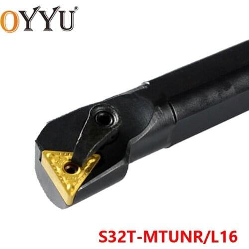 OYYU S32T-MTUNR16 S32T-MTUNL16 Carbide Inserts for Holder 32mm MTUNR MTUNL Lathe Cutter CNC Shank Turning Tool Boring Bar