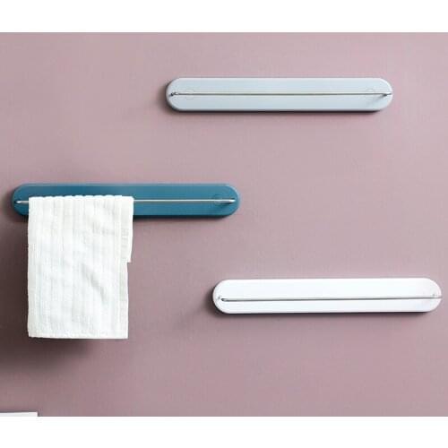 Towel Holder Rack Wall Mounted Kitchen Accessories Towel Hanger Bathroom Storage Cupboard Door Bath Hanger