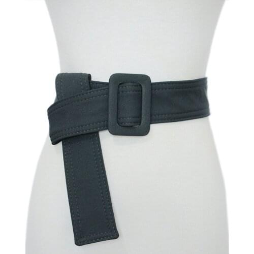 Casual Canvas Wide Belt Solid Color Corset Belt Jacket Coat Decorative Waist Belt Women Fashion Waistbands 160Cm Long Belts
