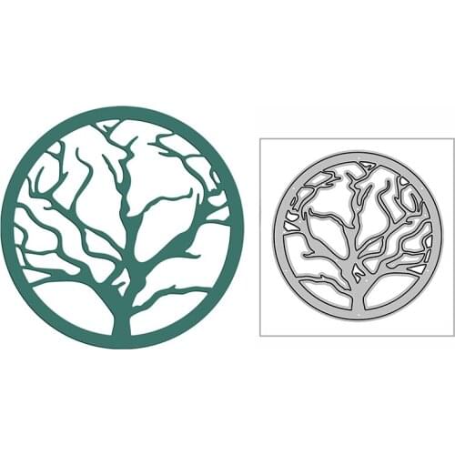 New Tree Circle Window Doily 2020 Metal Cutting Dies for DIY Scrapbooking and Card Making Decorative Embossing Craft No Stamps