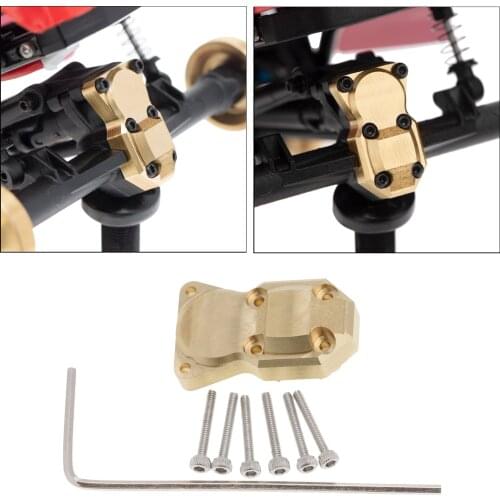 Solid Brass Counterweight Diff Cover for Axial SCX24 AXI00001 AXI90081 1/24 Remote Control Model Cars