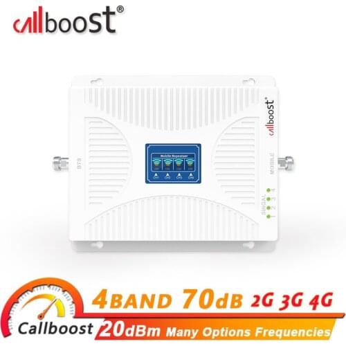 Callboost repeater gsm 2g 3g 4g four band signal amplifier 4g 800 900 1800 2100 2600 repeater lte 4g cellular signal booster EU