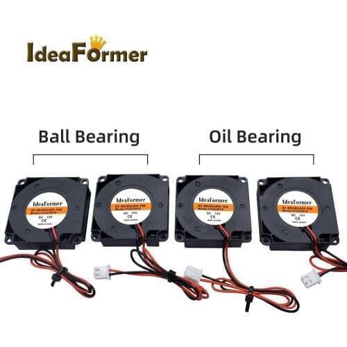 1pc Ball Bearing or Oil bearing 4010 40mm x 10mm DC 12/24V Turbo Blower Fan Radiator for 3D printer parts