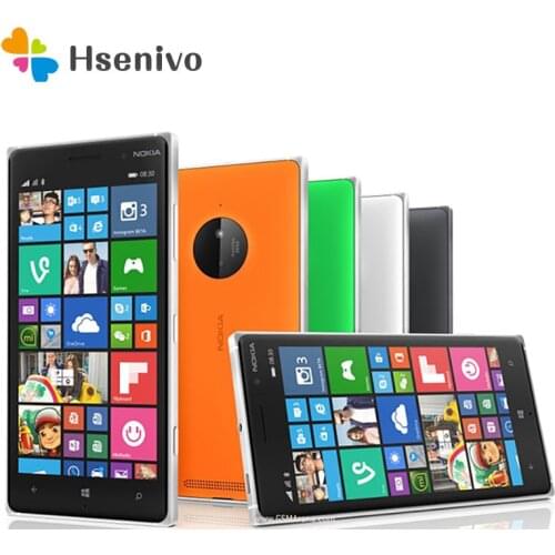 Unlocked Nokia Lumia 830 mobile phone 5.0" touch screen 16GB ROM Quad Core 10MP WIFI GPS cell phone Free shipping