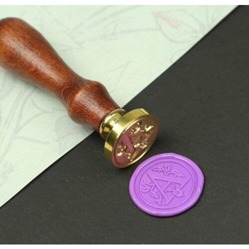 26Pcs/Set Retro Letter A-Z Sealing Wax Classic Initial Wax Seal Stamps Alphabet DIY Decorative Letter Wooden Stamps Craft Gifts