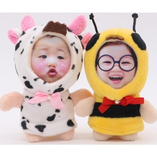 3d Three-Dimensional Face Doll Doll Diy Real Photo Custom Small Toy Keychain Pendant Gift Custom Record Children’S Time Gift