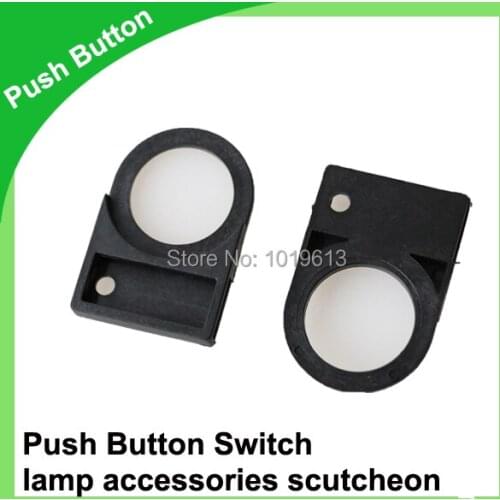 50Pcs/ lot 22mm Push button switch lamp accessories scutcheon