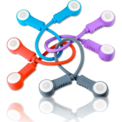 Wireless Bluetooth speaker necklace waterproof hung silicone lighting led sport field reading craft gift lamp speaker lighting