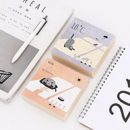 DL The wind and the Japanese cat square note is thickened with 300 small notebooks Office equipment student supplies