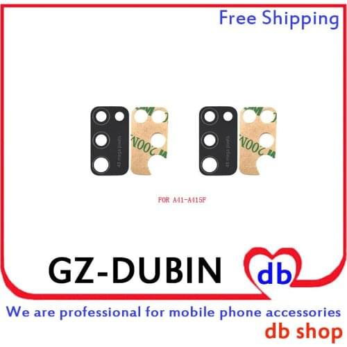 For Samsung Galaxy A41 SM-A415F A415 A415FN Rear Back Camera Lens Glass Plastic Cover+3M Sticker Glue Tape
