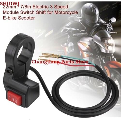 1pc 22mm 7/8in Electric 3 Speed Module Handlebar Switch Shift for Motorcycle Scooter Motorcycle Switch