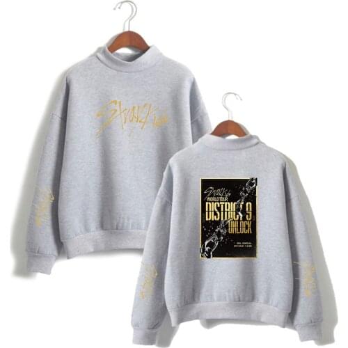 Ur District 9: Unlock 2D Hoodie Sweatshirt Womens Clothing 2020 Turtlenecks High Collar Casual Kpop Their World to Stray Kid