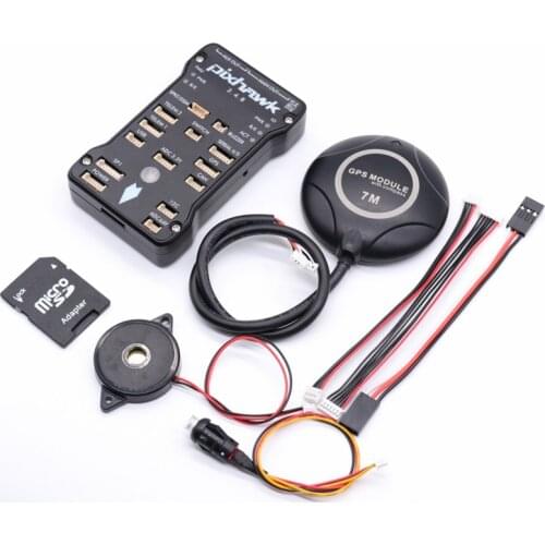 Pixhawk PX4 PIX 2.4.8 32 Bit Flight Controller 4G SD + 7M GPS+ PPM encoder+saftey button+ buzzer