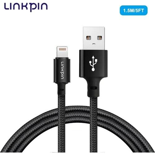 Linkpin Data Cable Of Iphone 1.5M/5FT for iPhone 11 Pro X XS 8 2.4A Fast Charging Lightning USB Charge Cord