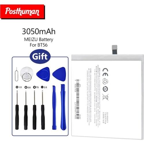 3050mAh Lithium Li-Po Battery BT56 Replacement Phone Battery BT-56 BT 56 For Meizu M576 M576U MX5 Pro NIUX Pro 5 + Tools