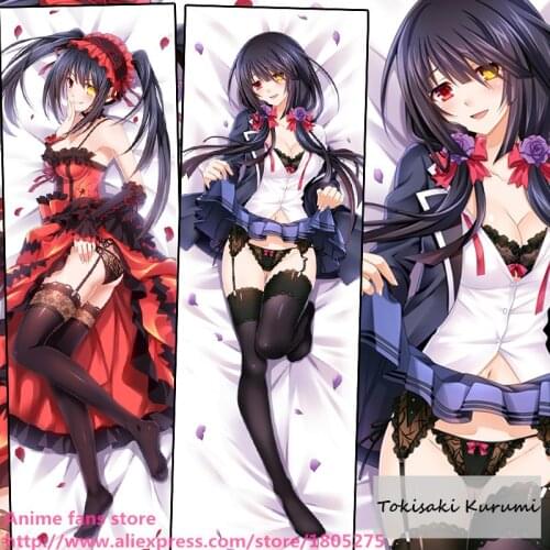 Cute Japanese Anime Date A Live Tokisaki Kurumi Lovely Sexy Pillowcase Pillow Case Cover decorative Hugging Body Bedding