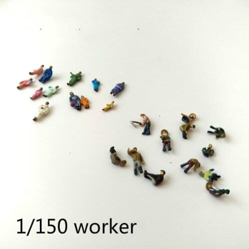 New Model 12pcs/lot 1/150 Miniature Figures Architectural Model Human Scale HO Model ABS Plastic Peoples