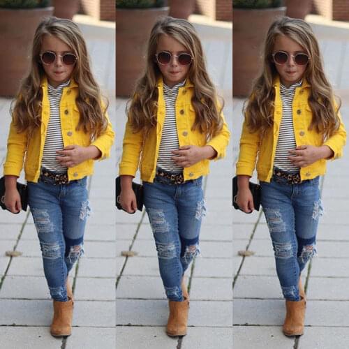 2019 Newly Toddler Girl Clothes Jacket Big Kids Child Baby Boy Girl Clothing Denim Jacket Coat Snowsuit Top Outerwear Streetwear