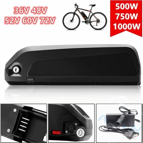 Original48V 36V 52V 60V 72V eBike Battery 48V 20ah Hailong 18650 Cells Pack 500W 750W 1000W Electric Bicycle Lithium Ion Battery