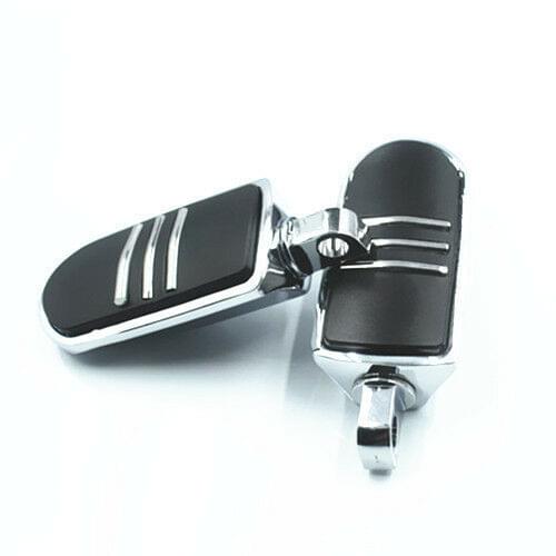 Pair Motorcycle StreamLiner Styled Front Rear Footrest Footpegs For Harley Dyna Softail Fatboy V-Rod Sportster XL 1200 883