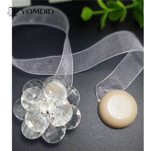 Curtains Tieback Magnet Flower Shape Resin material Modren Home Decoration Curtains Buckle Curtain Accessories