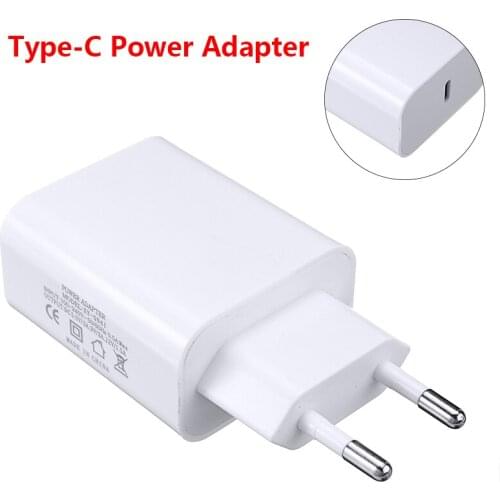 Pohiks 1pc 18W USB Type C Quick Charger Adapter For i-Phone S-amsung Fast Charging EU Plug Travel PD Power Adapter