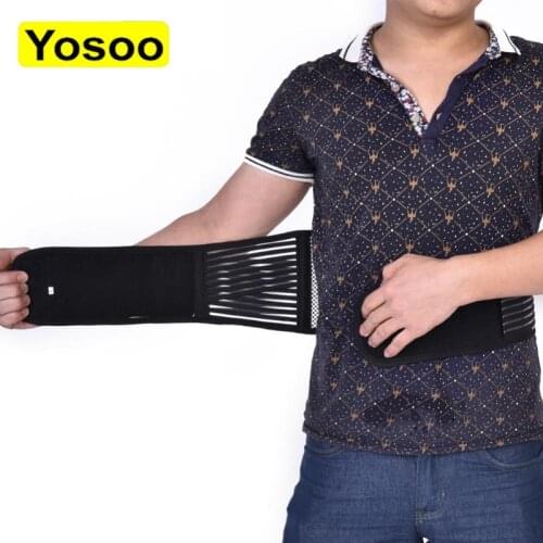 Waist Belt Unisex Posture Corrector Self-heating Magnetic Therapy Belt Back Brace Lumber Waist Support Breathable Pain Relief