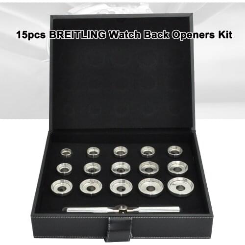 Professional Watch Back Case Opener Reomoval Tools Set,19.3mm~44.7mm 15 Types Dies Case Opener Tools