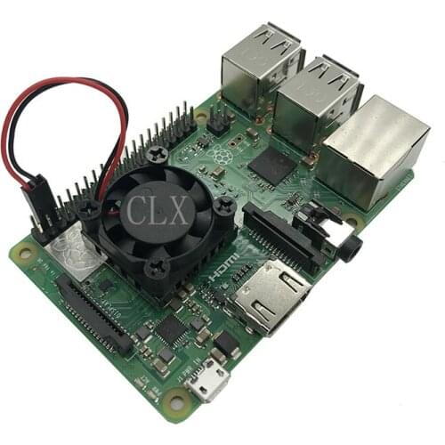 Raspberry Pie 3B Fan heatsink Suite module with blue heatsink sticker 25*25*13mm free shipping