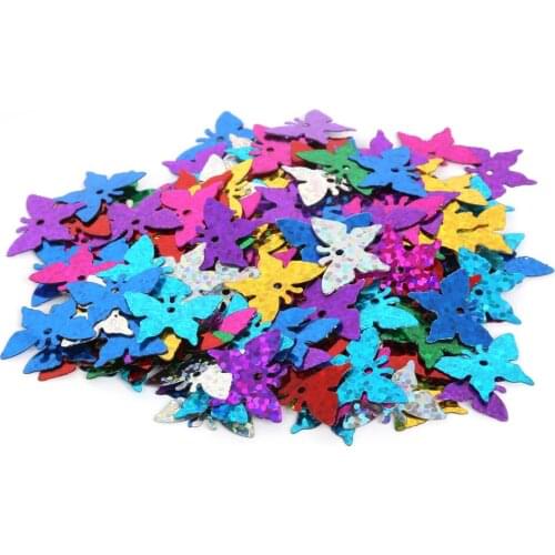 Different Size (200-450pcs) Mixed Color Loose Sequin for Clothing Accessories DIY Craft Scrapbooking Wedding Jewelry Making