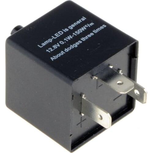 12V 3-Pins Adjustable Frequency LED Flasher Relay Motorcycle Turn Signal Indicator Motorbike Fix Blinker Indicator Hot