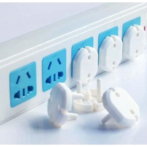 New 10Pcs Russian EU European Euro Standard Child Electric Socket Outlet Plug Two Phase Safe Lock Cover for Baby Kids Safety