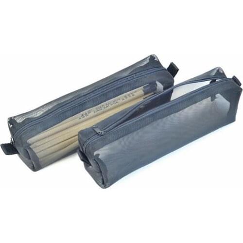 Mesh Perspective Pen Bag Portable Pen Boxes Japan Style