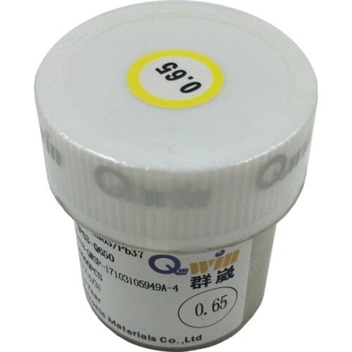 0.65mm Super Small Leaded Tin Ball Electronic Parts 250K For BGA Rework Reballing Station PCB Chips Motherboard Repair Tin Ball