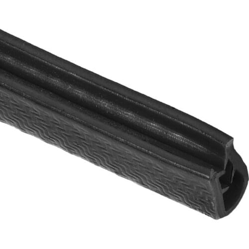 Uxcell Edge Trim U Seal Extrusion Black U Channel Edge Protector PVC Plastic w Iron Sheet Fits 1.5-3.5mm Edge 10Ft/3Meters