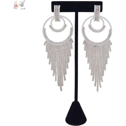 Yulaili Fashion Geometry Earring Tassels Earrings For Women Two Color Earings Lady Birthday Gifts Free Shipping