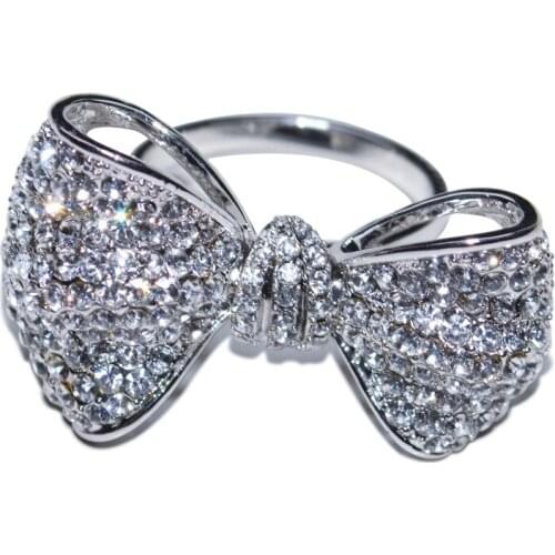 Butterfly Ring 925 Sterling Silver Women Luxury Unique Star with The Same Paragraph Engagement Wedding Party Cute Adjustable