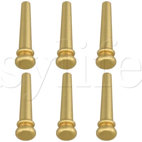 Gold Beautiful Brass Guitar Bridge Pins/End PIN Set