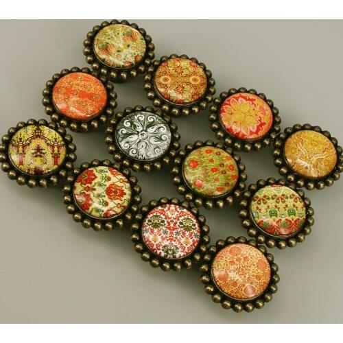 1x Vintage Brass Wardrobe Drawer Door Cupboard Pull Bin Retro Furniture Handle Knob