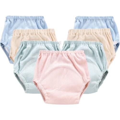 2021 Newborn Baby Underwears Summer Girl Boy Cloth Diaper Reusable Cloth Nappies Potty Training Pants Panties Braguitas Bebe